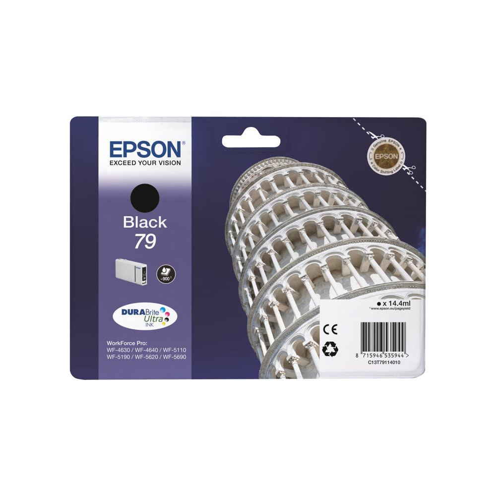 EPSON 1LB 79 ink cartridge black standard capacity 14.4ml 900 pages 1-pack