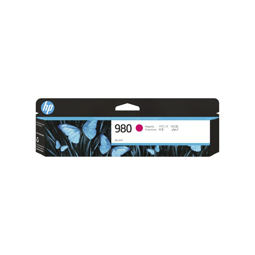 HP 980A original Ink cartridge D8J08A magenta standard capacity 80.5ml 6.600 pages 1-pack Office jet Enterprise