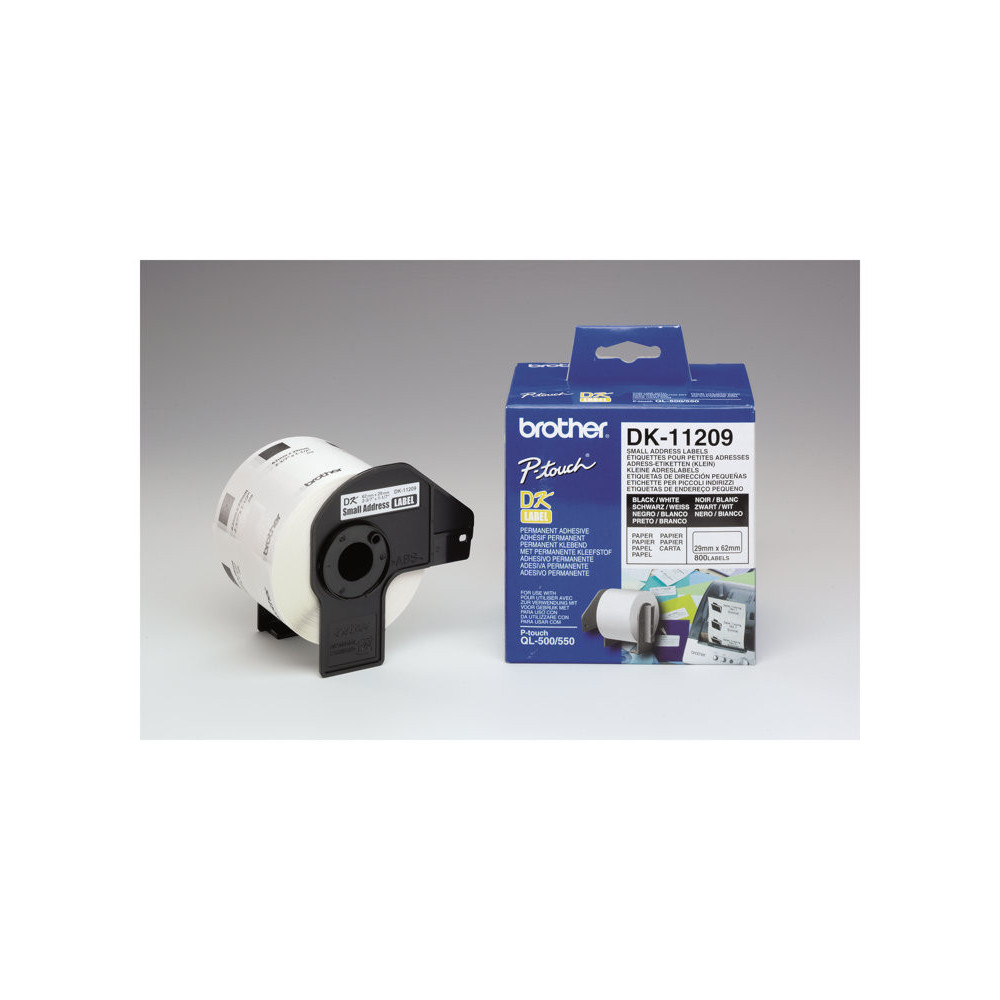 BROTHER P-TOUCH DK-11209 die-cut adress label small 29x62mm 800 labels