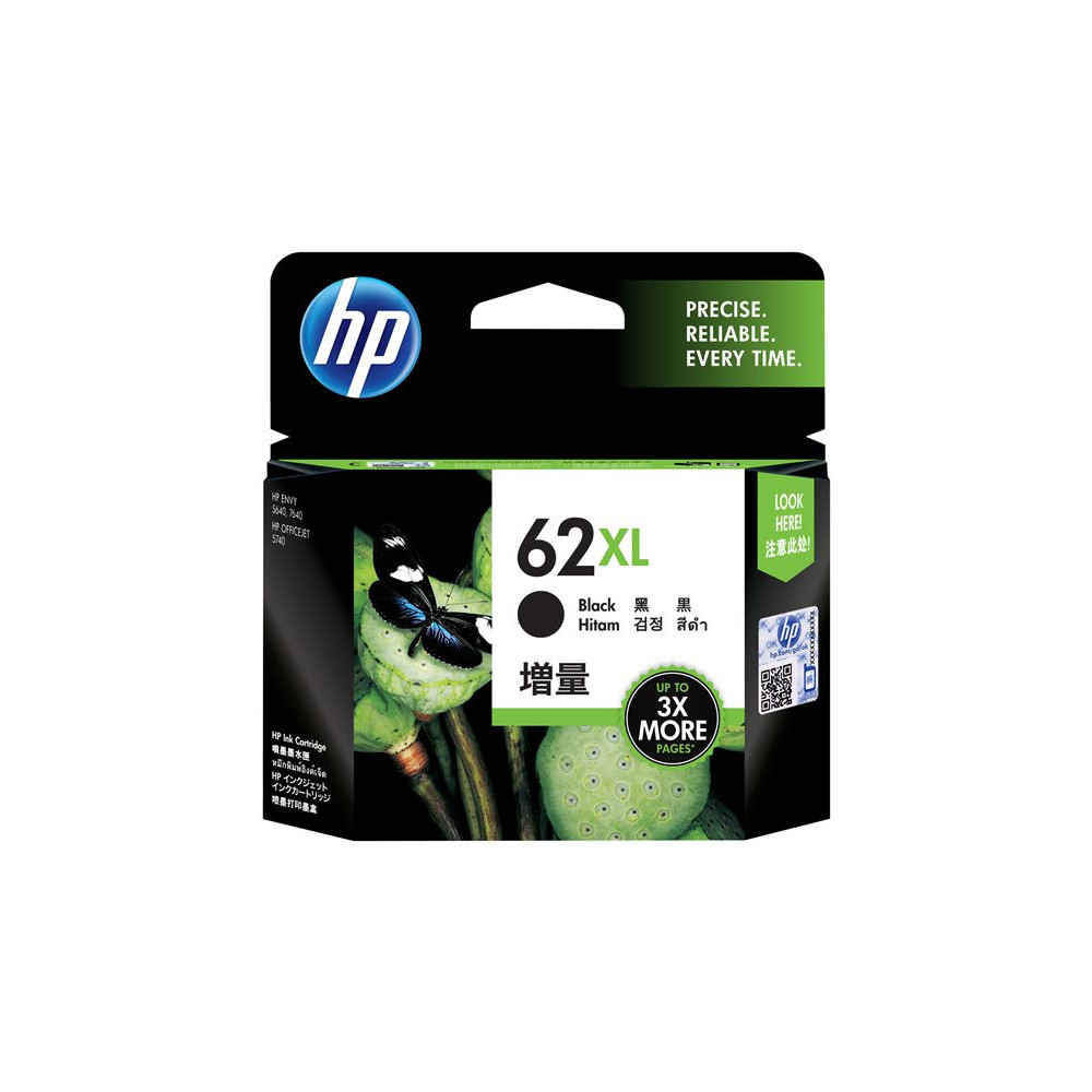 HP 62XL original Ink cartridge C2P05AE UUS black high capacity 1-pack