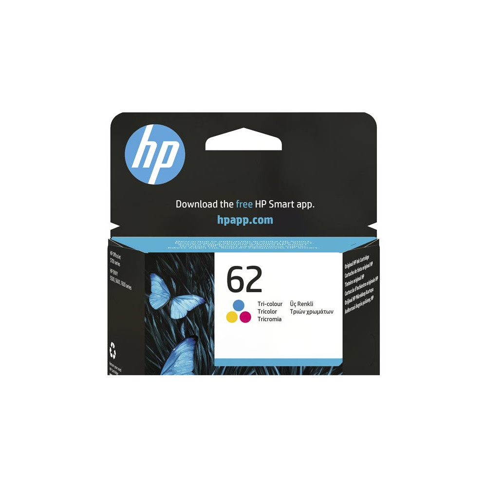 HP 62 original Ink cartridge C2P06AE UUS tri-colour standard capacity 1-pack
