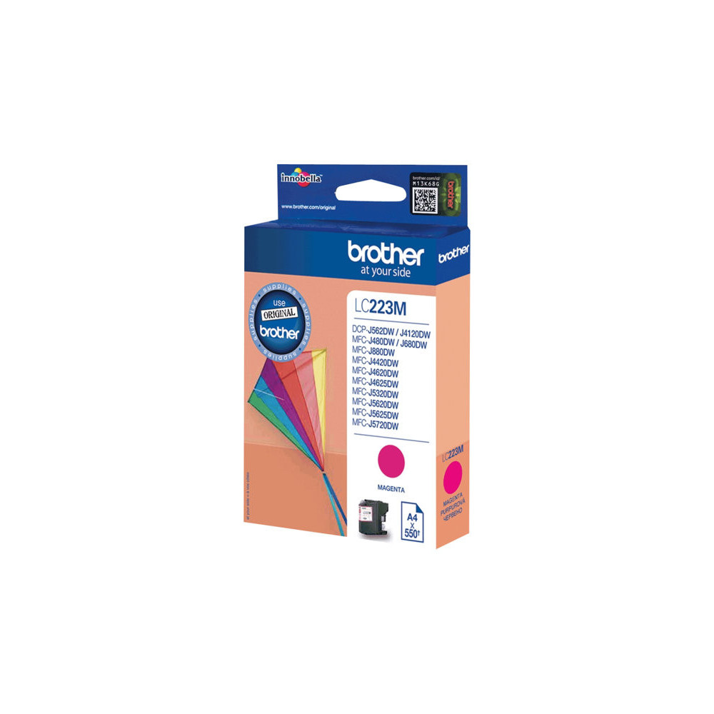 BROTHER LC-223 cartouche d encre magenta capacité standard 550 pages pack de 1