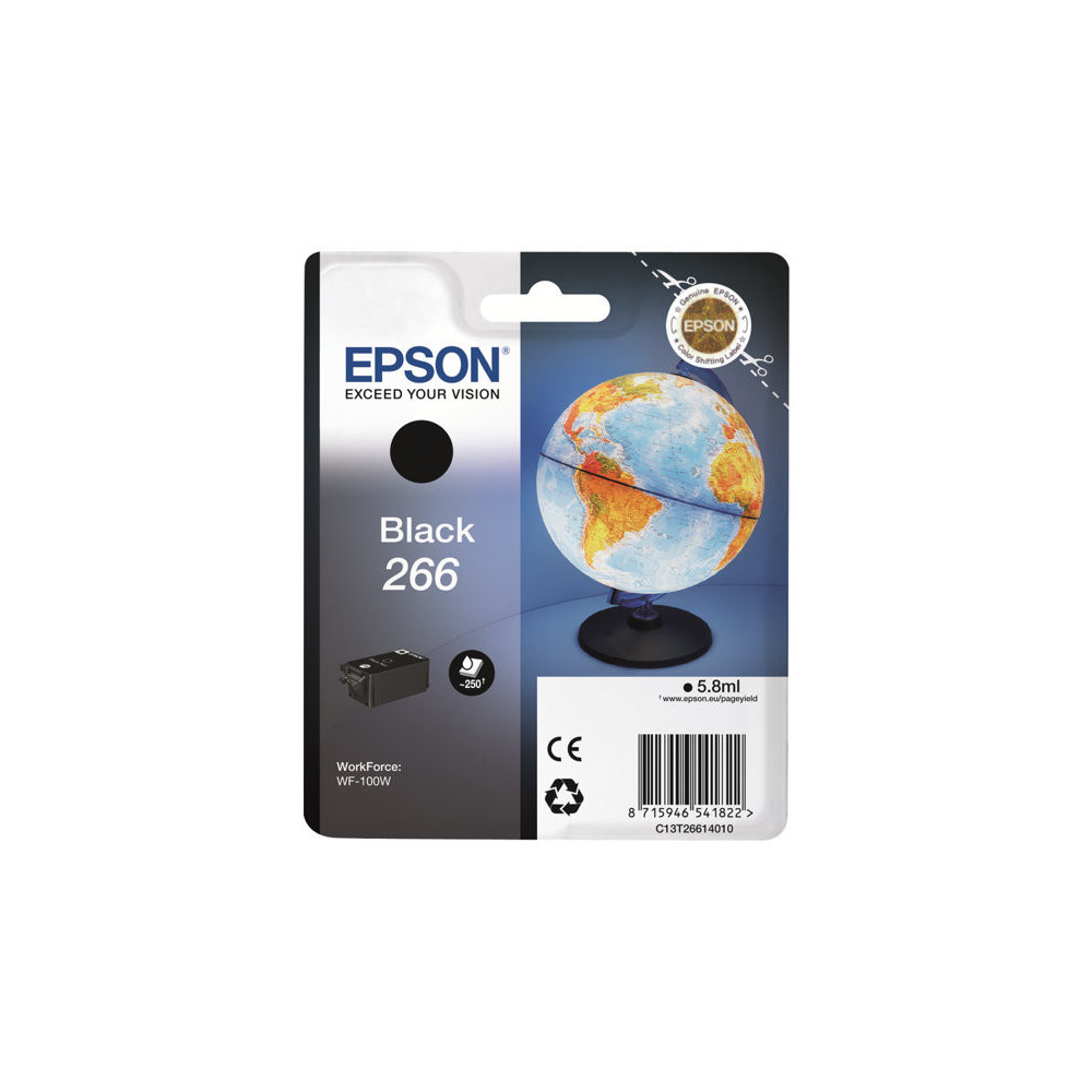 EPSON 4LB 266 ink cartridge black standard capacity 250 pages 1-pack
