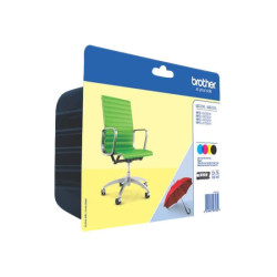 BROTHER Pack blister de 4 cartouches d encre haute capacite pour MFC-J5320DW MFC-J5620DW MFC-J5720DW