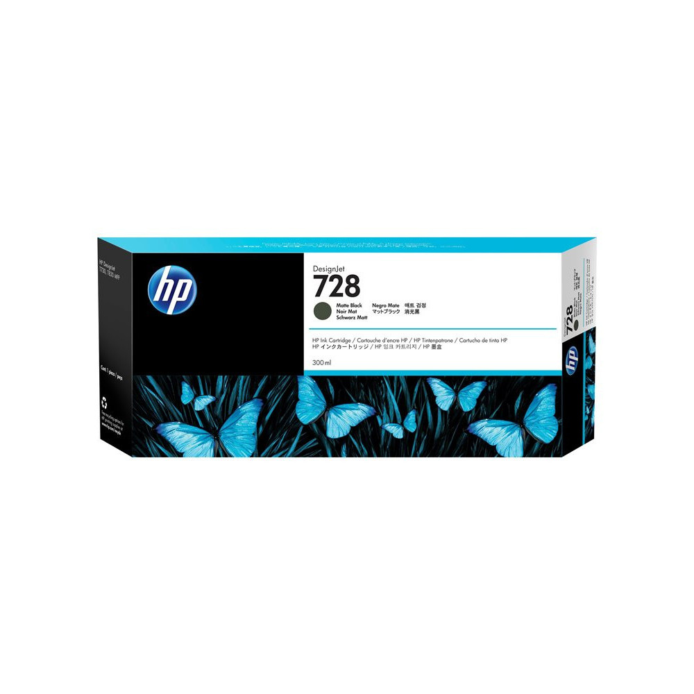 HP 728 original 300-ml Matte Black Ink cartridge F9J68A