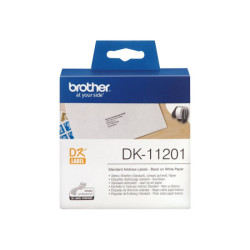 BROTHER P-TOUCH DK-11201 die-cut standard address label 29x90mm 400 labels