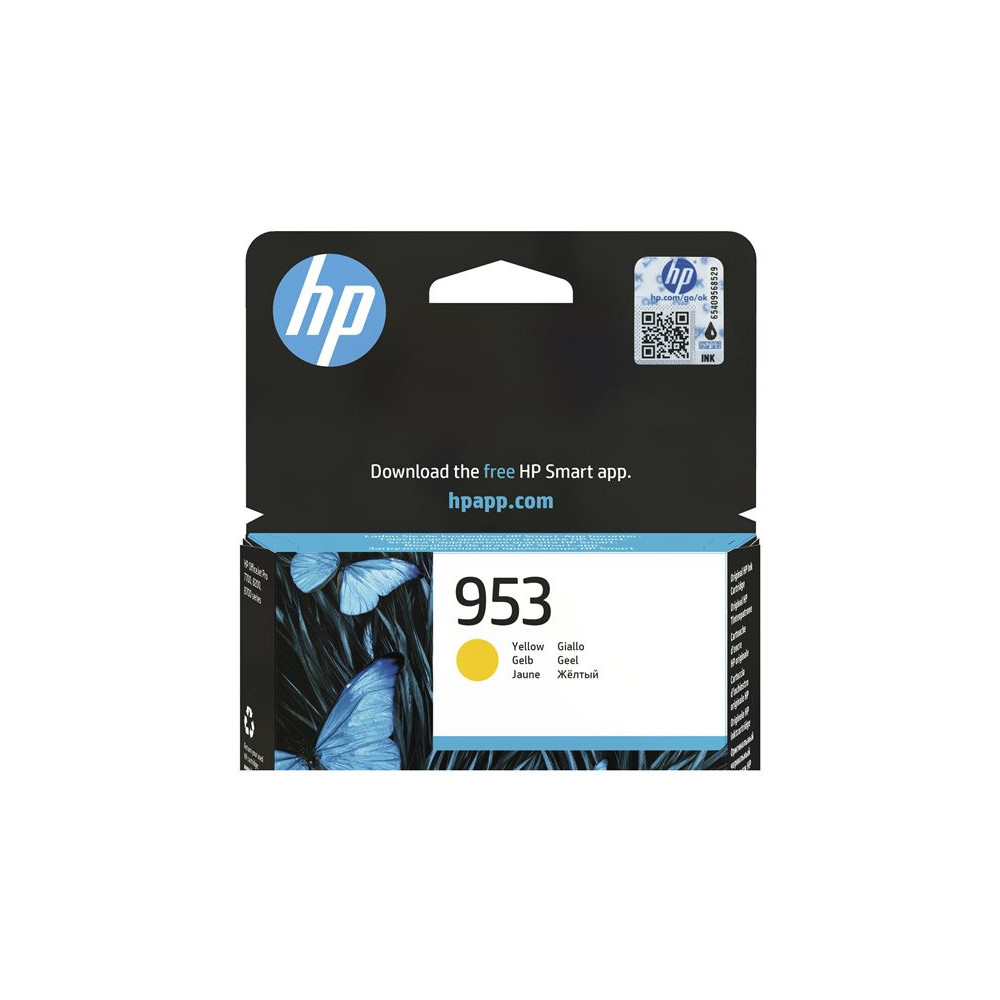 HP 953 original Ink cartridge F6U14AE BGX Yellow 700 Pages