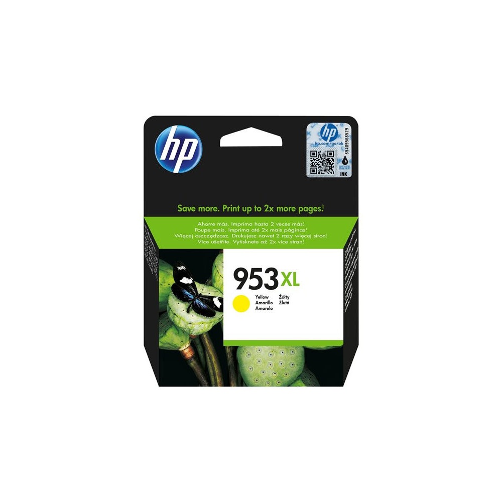 HP 953XL original High Yield Ink cartridge F6U18AE 301 Yellow Blister