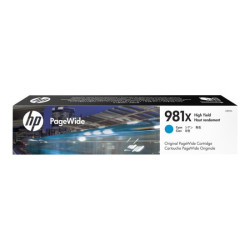 HP 981X original High Yield Cyan PageWide Cartridge L0R09A