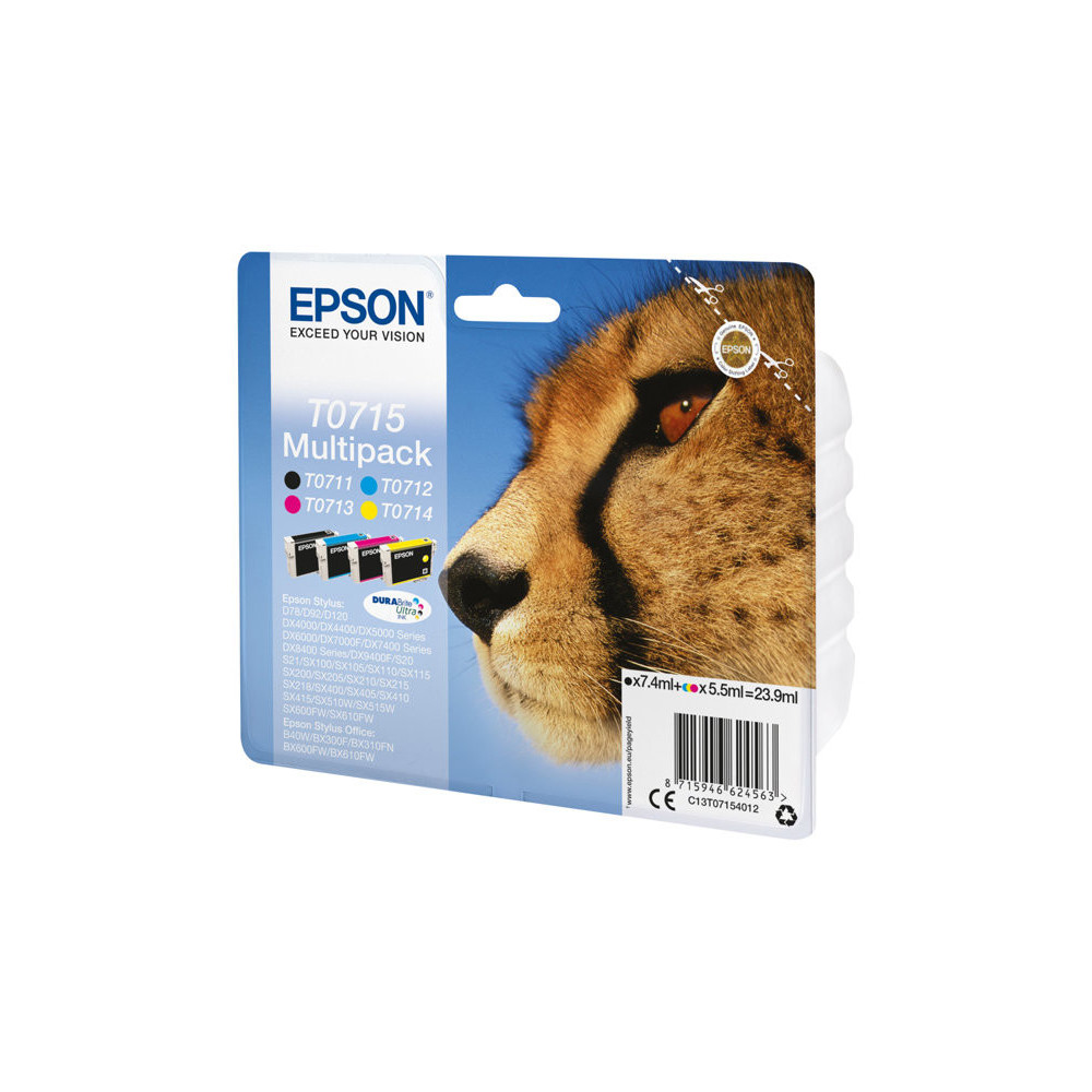 EPSON 2LB DuraBrite Ultra ink cartridge black and tri-colour 1-pack RF-AM blister w/s