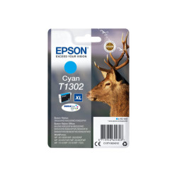 EPSON 1LB T1302 ink cartridge cyan extra high capacity 10.1ml 1-pack blister without alarm - DURABrite Ultra Ink