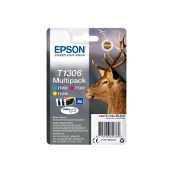 EPSON 1LB T1306 ink cartridge tri-colour extra high capacity 3 x 10.1ml 3-pack blister without alarm - DURABrite Ultra Ink