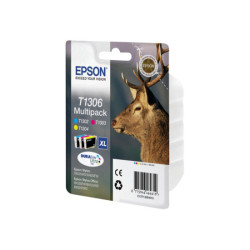 EPSON 1LB T1306 ink cartridge tri-colour extra high capacity 3 x 10.1ml 3-pack RF-AM blister DURABrite Ultra Ink w/s
