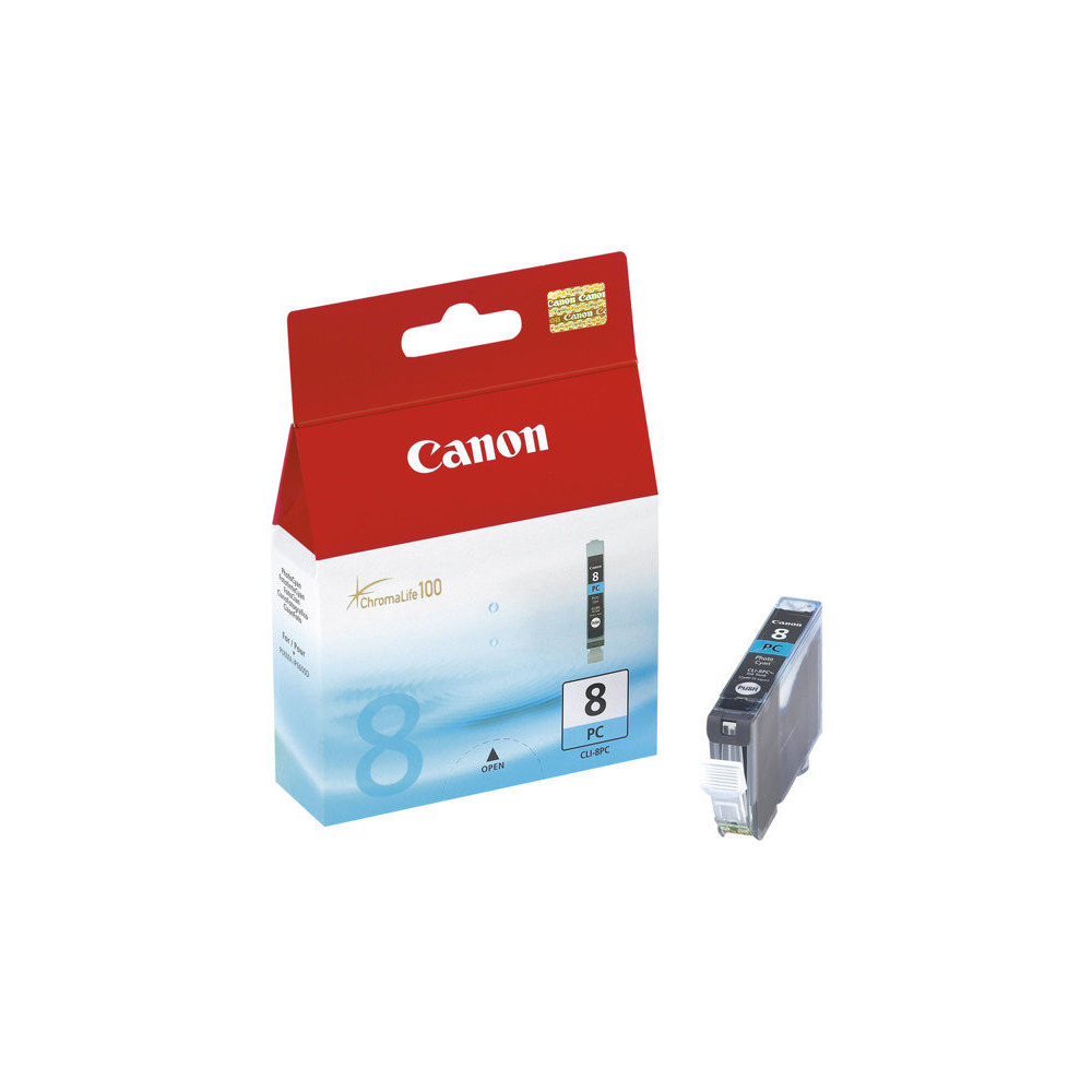 CANON CLI-8PC cartouche dencre photo cyan capacité standard 13ml 5.080 pages pack de 1