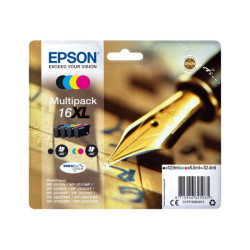 EPSON 2LB 16XL ink cartridge black and tri-colour high capacity 32.4ml 1-pack blister without alarm
