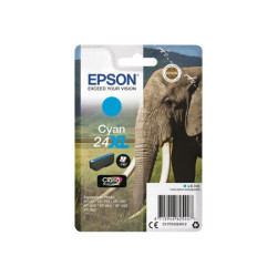 EPSON 1LB 24XL ink cartridge cyan high capacity 8.7ml 740 pages 1-pack blister without alarm