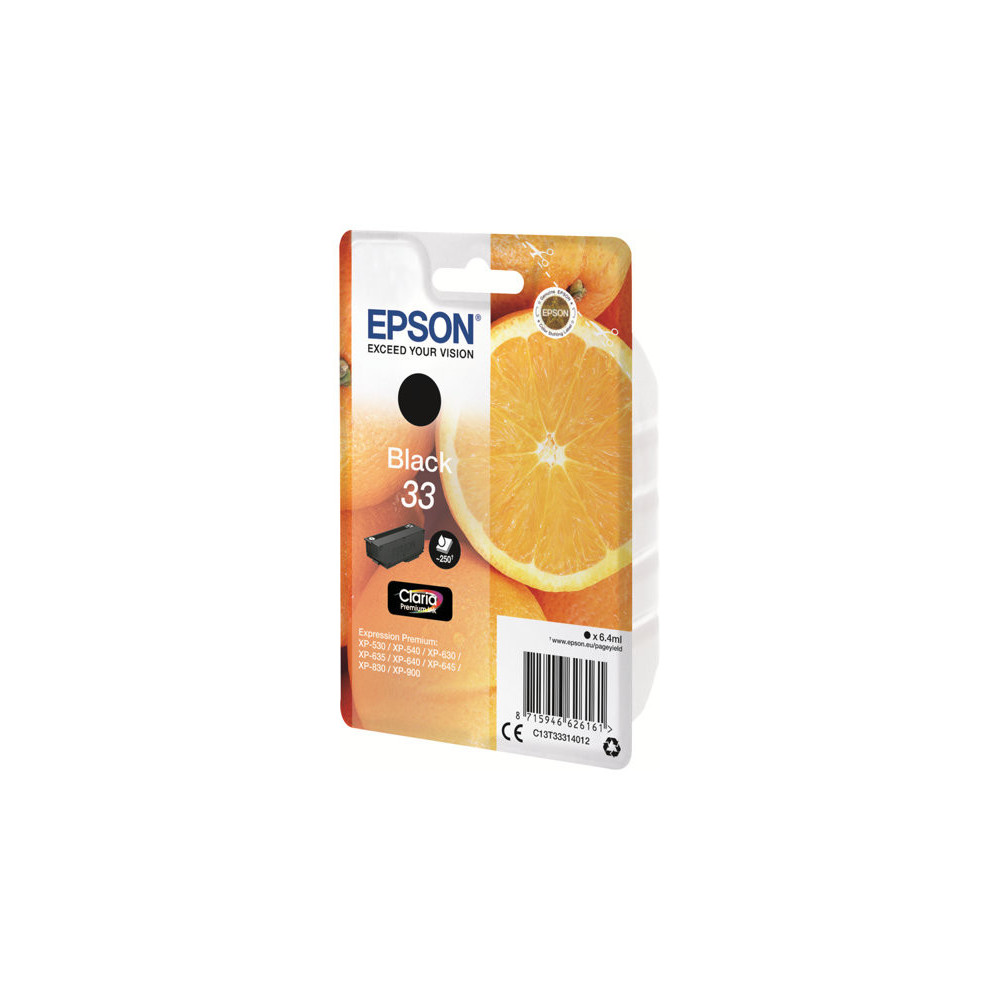 EPSON 4LB Singlepack Black 33 Claria Premium Ink