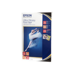 EPSON ULTRA brillant photo  papier inkjet 300g/m2 100x150mm 20 feuilles pack de 1