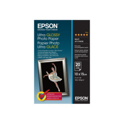 EPSON ULTRA brillant photo  papier inkjet 300g/m2 100x150mm 20 feuilles pack de 1