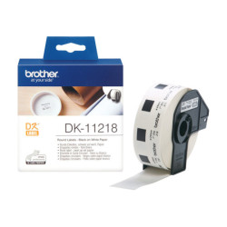 BROTHER P-TOUCH DK-11218 die-cut round label 24x24mm 1000 labels