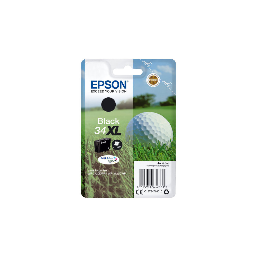 EPSON 4LB Singlepack 34XL Black DURABrite Ink Ultra XL