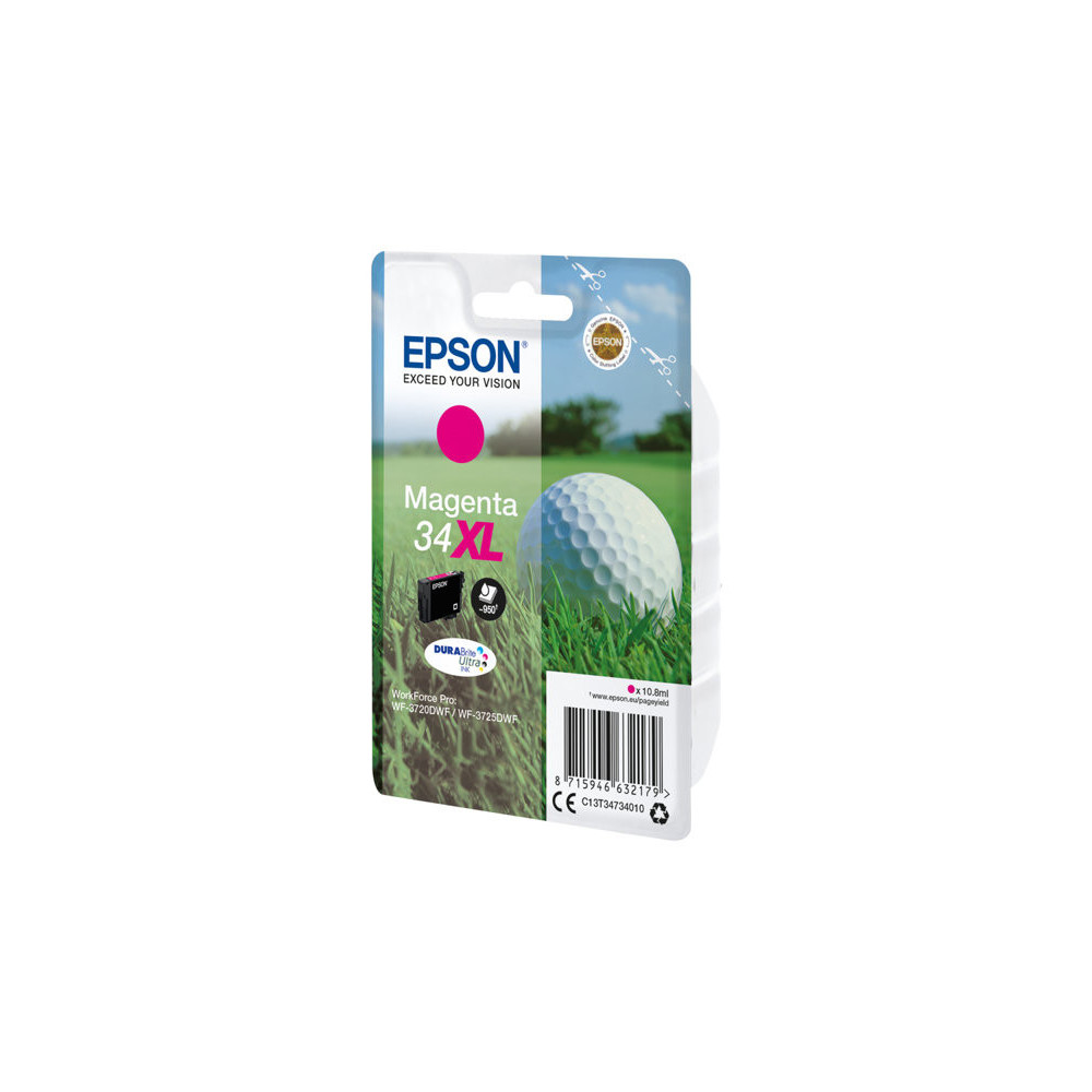 EPSON 2LB Singlepack 34XL Magenta DURABrite Ink Ultra XL
