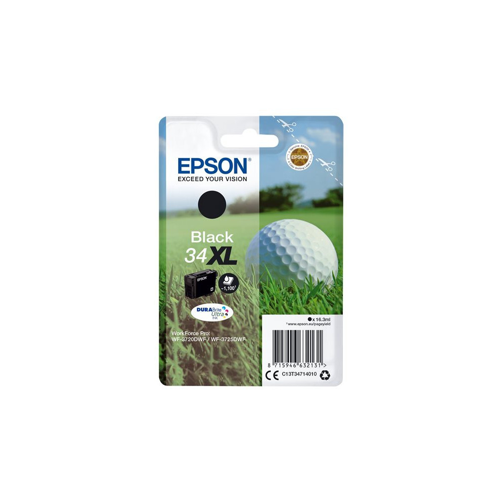 EPSON 4LB Singlepack 34XL Ink Black DURABrite Ultra 16.3ml Blister XL w/s