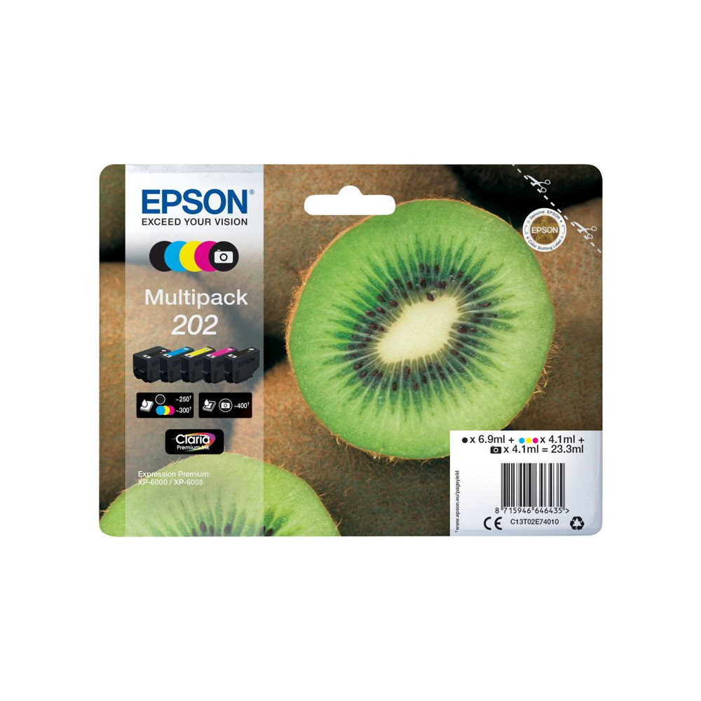 EPSON 1LB Multipack 5-farbig 202 Kiwi Clara Premium Ink