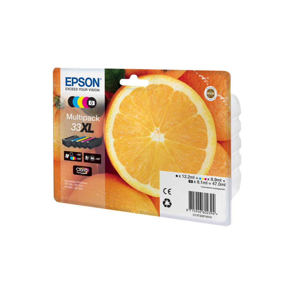 EPSON 4LB 33XL Multipack non-tagged - Claria Premium Ink Orange
