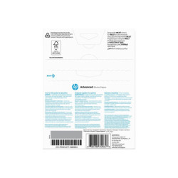 HP original Advanced glossy photo paper Ink cartridge Q8696A 250g/m2 130x180mm 25 sheets 1-pack borderless