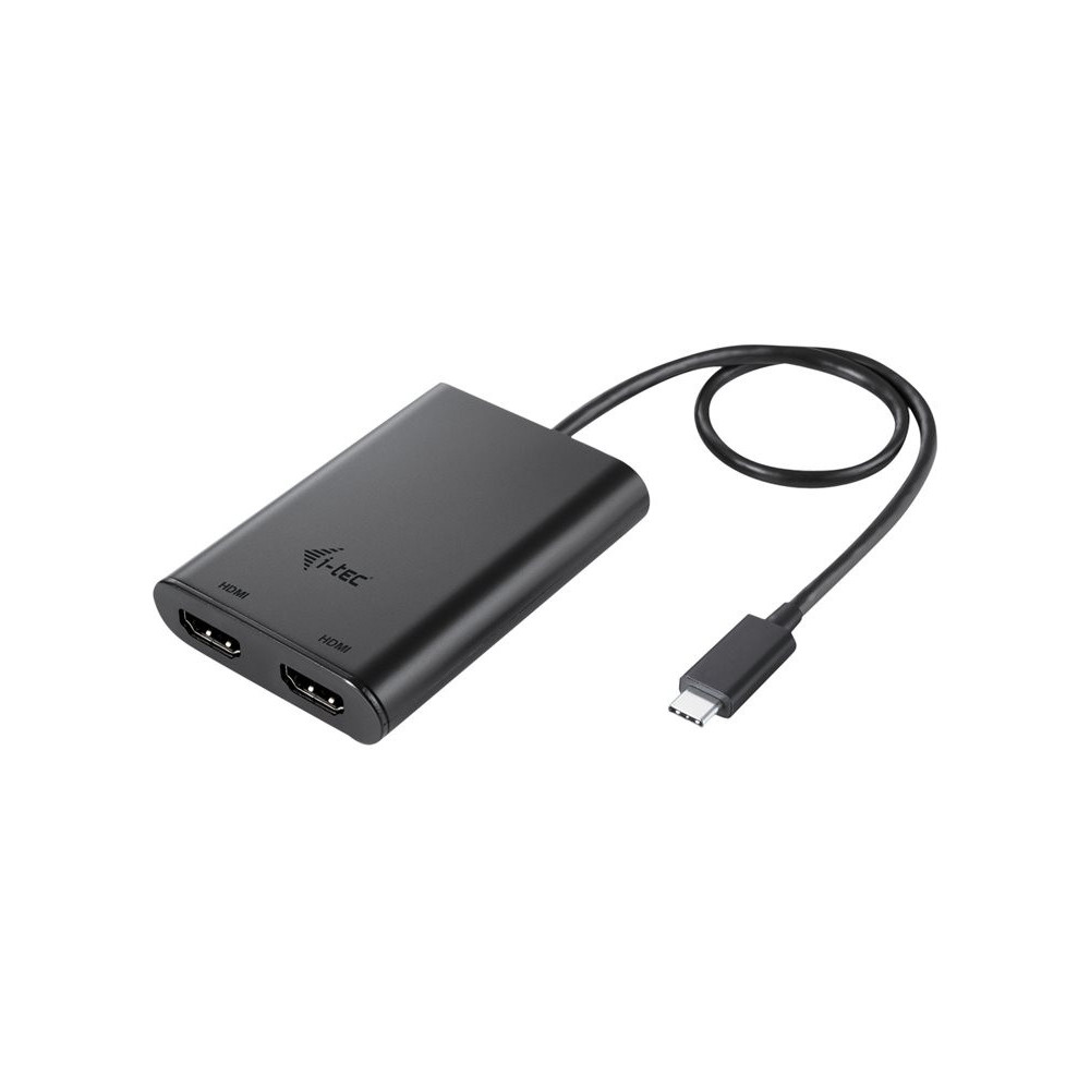 I-TEC USB C to Dual HDMI Port VideoAdapter 2xHDMI Port 4K Ultra HD compatible with Thunderbolt 3
