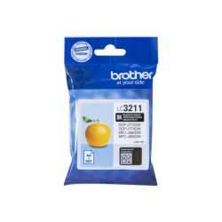 BROTHER LC3211BK Black Ink Cartridge with 200-pages capacity