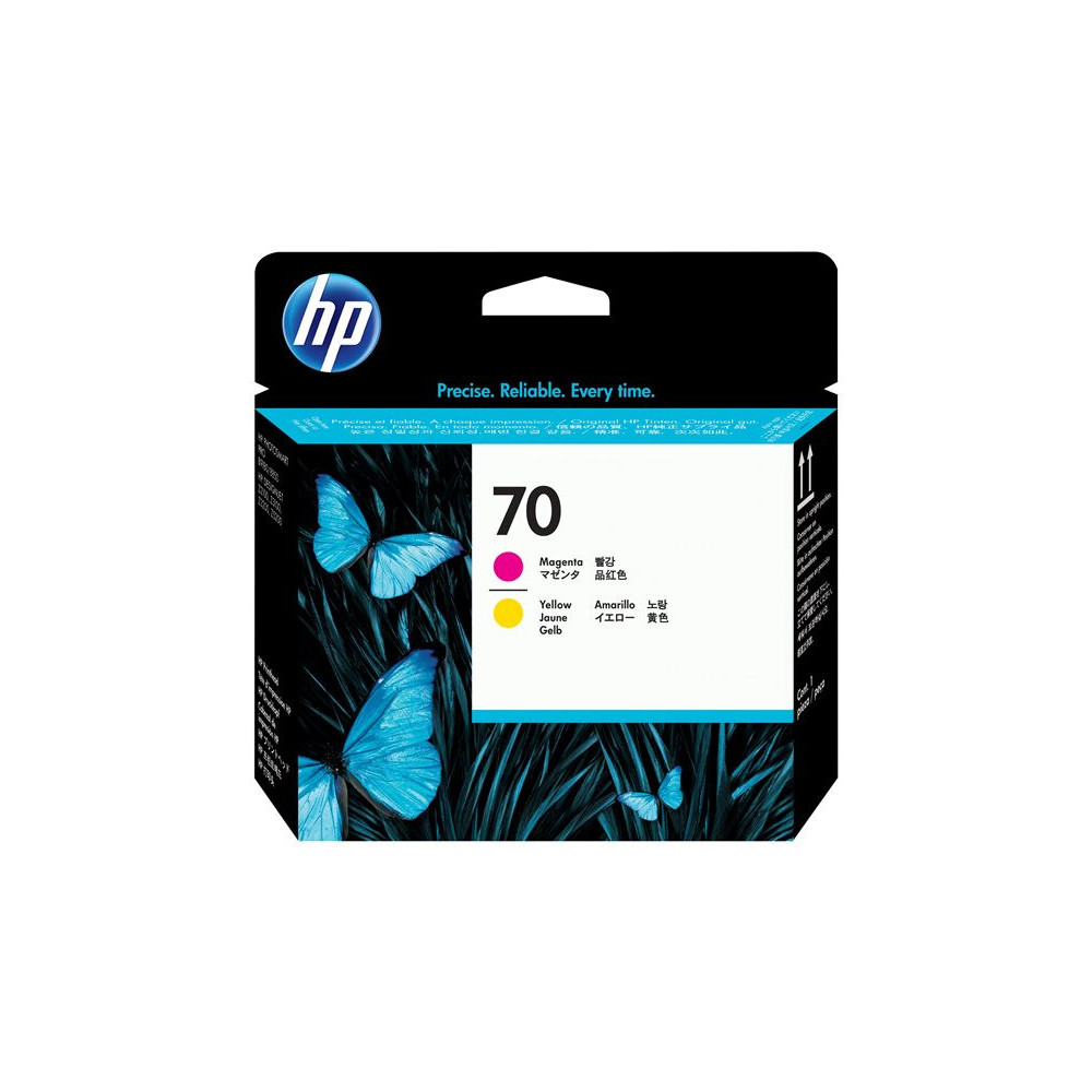 HP 70 original printhead C9406A magenta and yellow standard capacity 1-pack