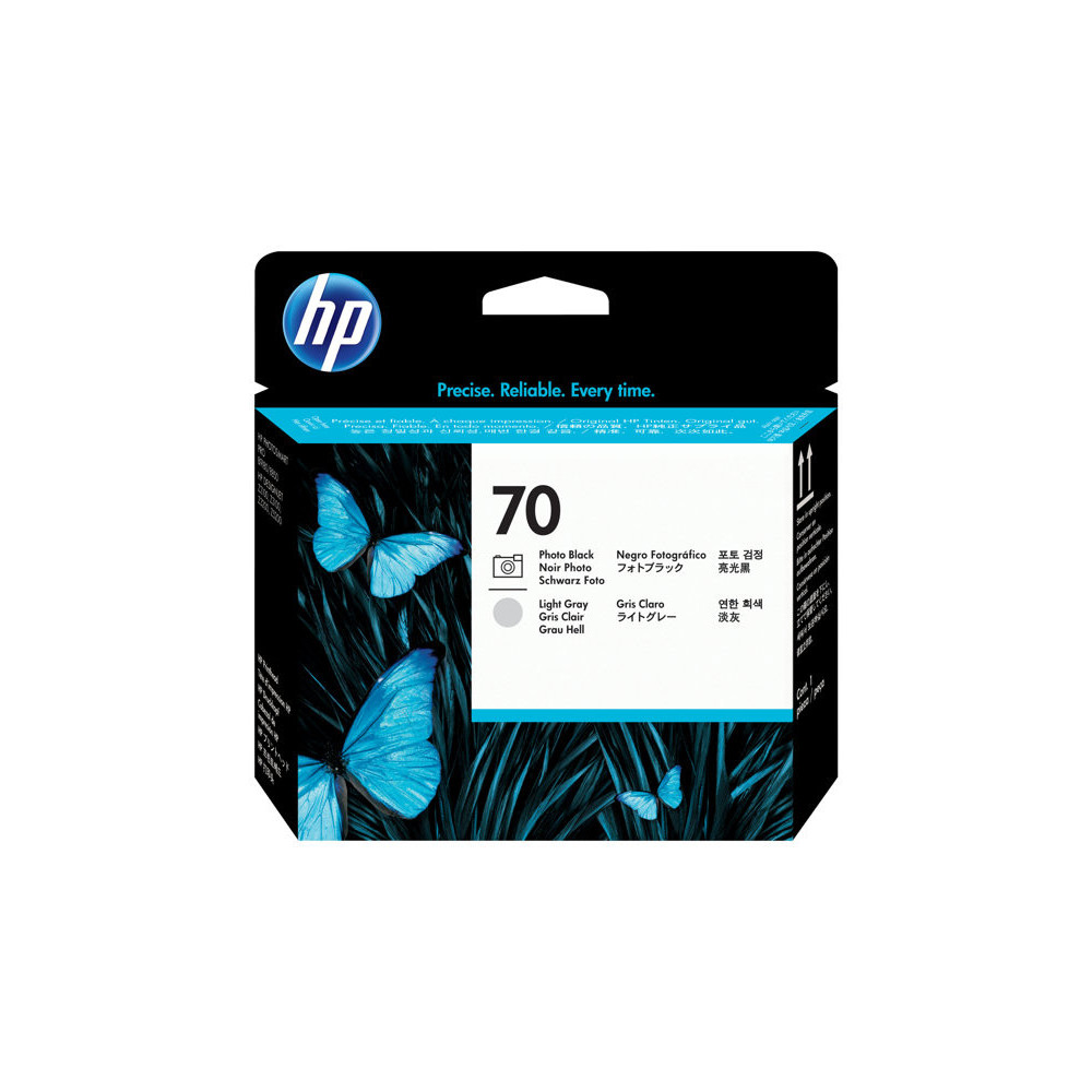 HP 70 original printhead C9470A black and light grey standard capacity 1-pack