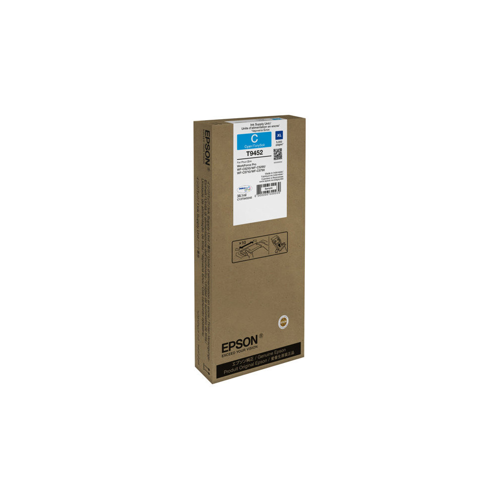 EPSON 2LB WF-C5xxx Series Ink Cartridge XL Cyan 5000s