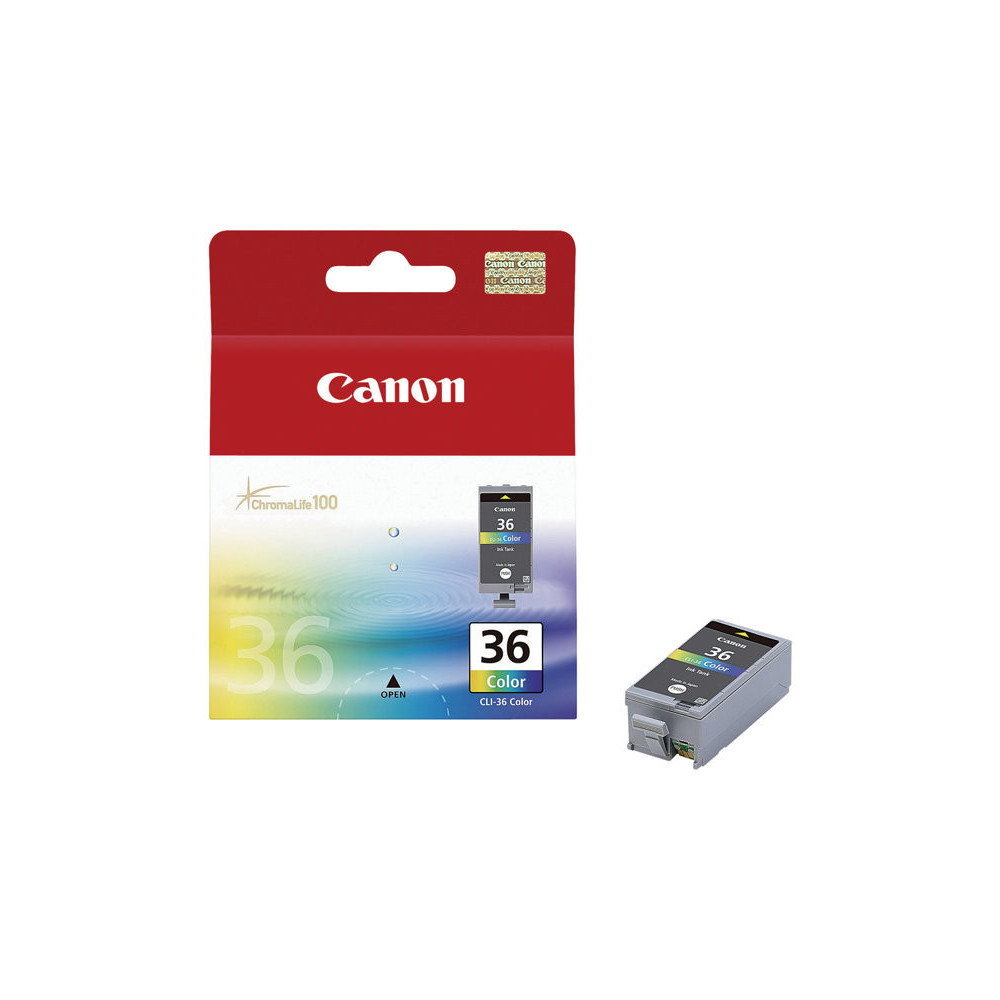 CANON CLI-36 cartouche dencre tricolore capacite standard 12ml 249 pages pack de 1