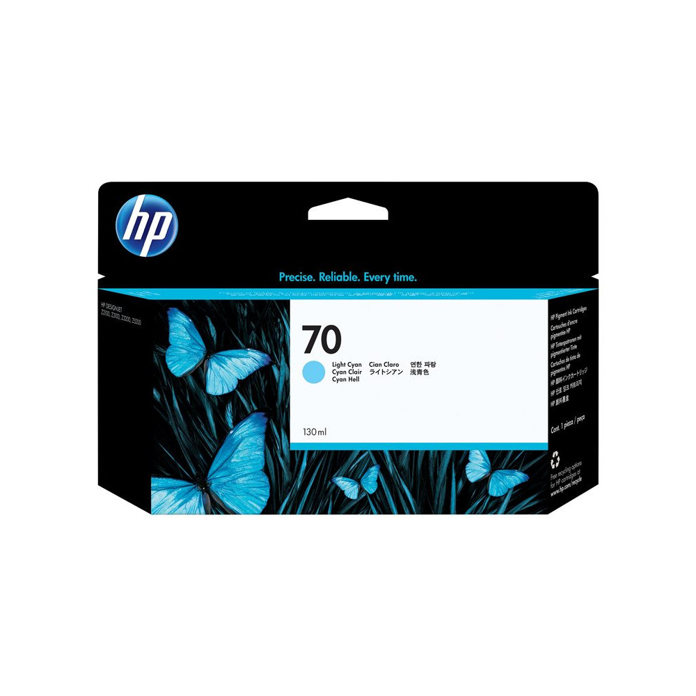 HP 70 original Ink cartridge C9390A light cyan standard capacity 130ml 1-pack
