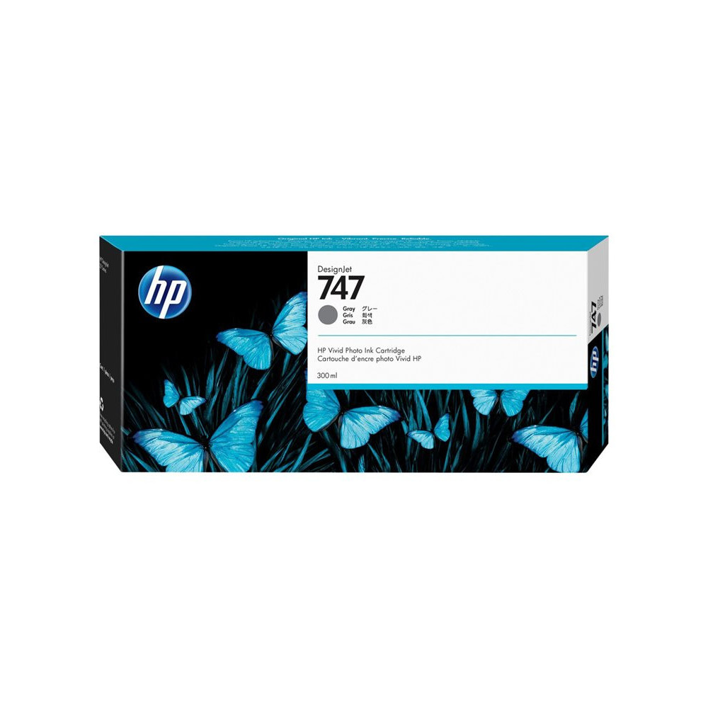 HP 747 300-ml Gray Ink Cartridge