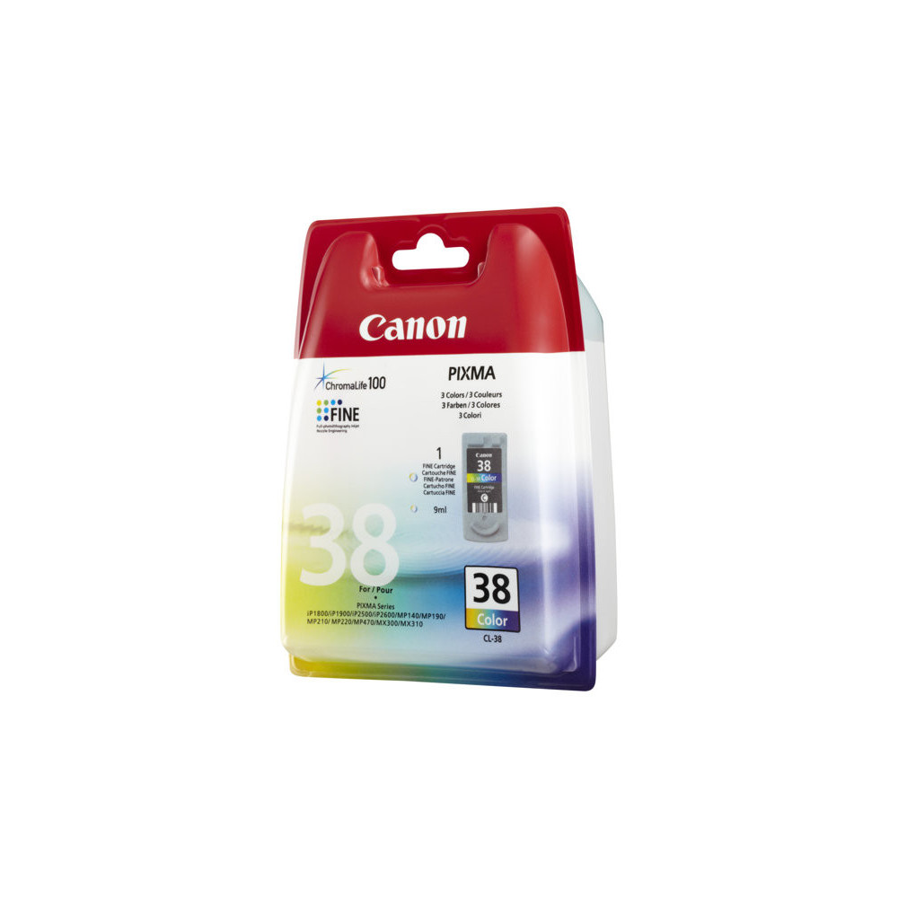 CANON CL-38 cartouche d encre couleur faible capacité 9ml 207 pages pack de 1