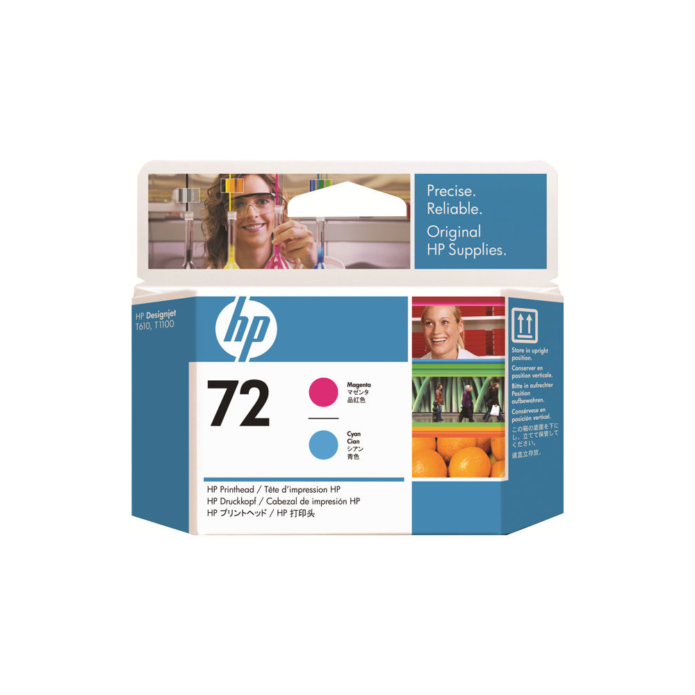 HP 72 original printhead C9383A magenta and cyan standard capacity 1-pack