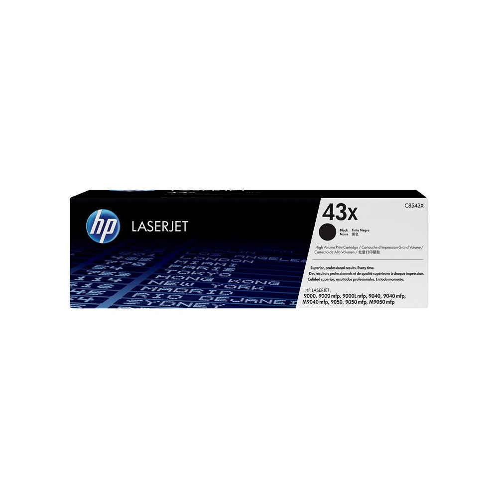 HP 43X original LaserJet original Toner cartridge C8543X black high capacity 30.000 pages 1-pack