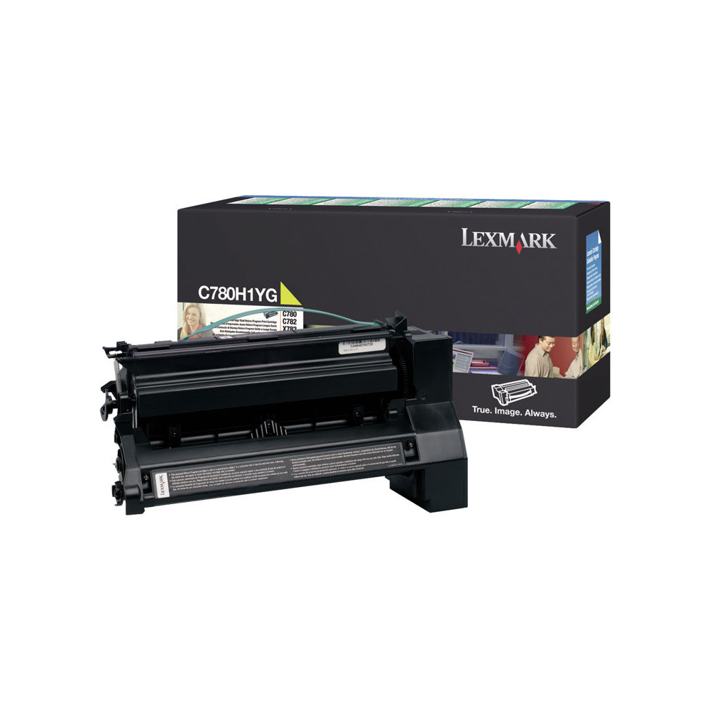 LEXMARK C782, X782e cartouche de toner jaune capacité standard 10.000 pages pack de 1 retour programme