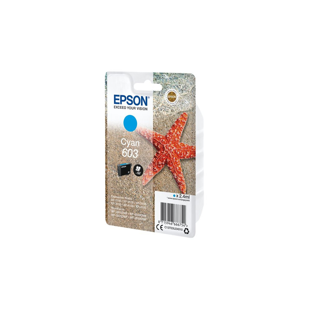 EPSON 4LB Singlepack Cyan 603 Ink